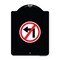 Signmission No Left Turn Graphic Only Heavy-Gauge Aluminum Architectural Sign, 24" x 18", BW-1824-23844 A-DES-BW-1824-23844 - alternate 1